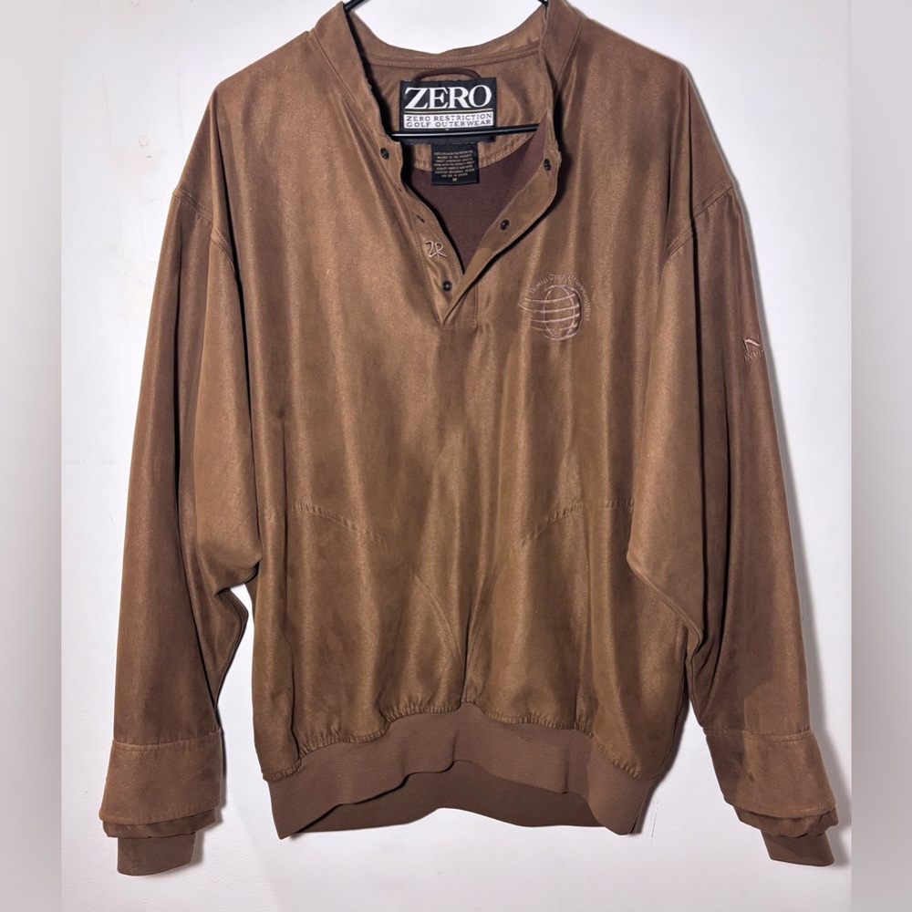 Zero Restriction Men’s Microsuede Golf Jacket Size M